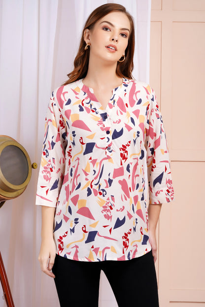 Candy Blush Print Top