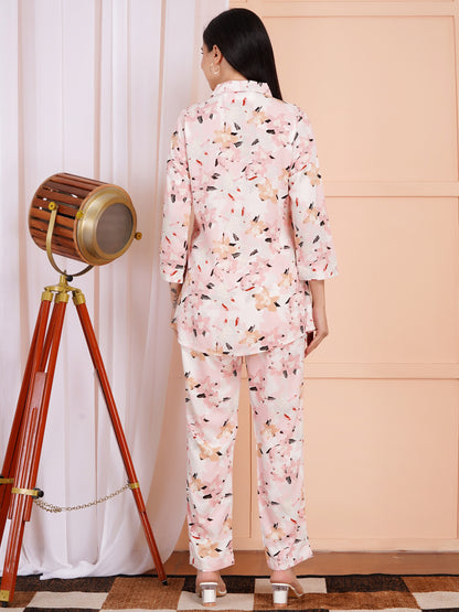 Soft Blush Floral Co-ord Set