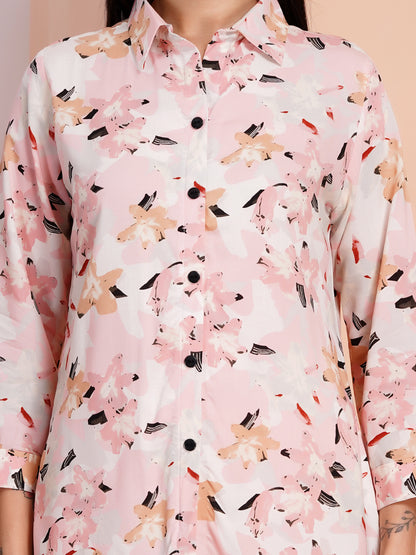 Soft Blush Floral Co-ord Set