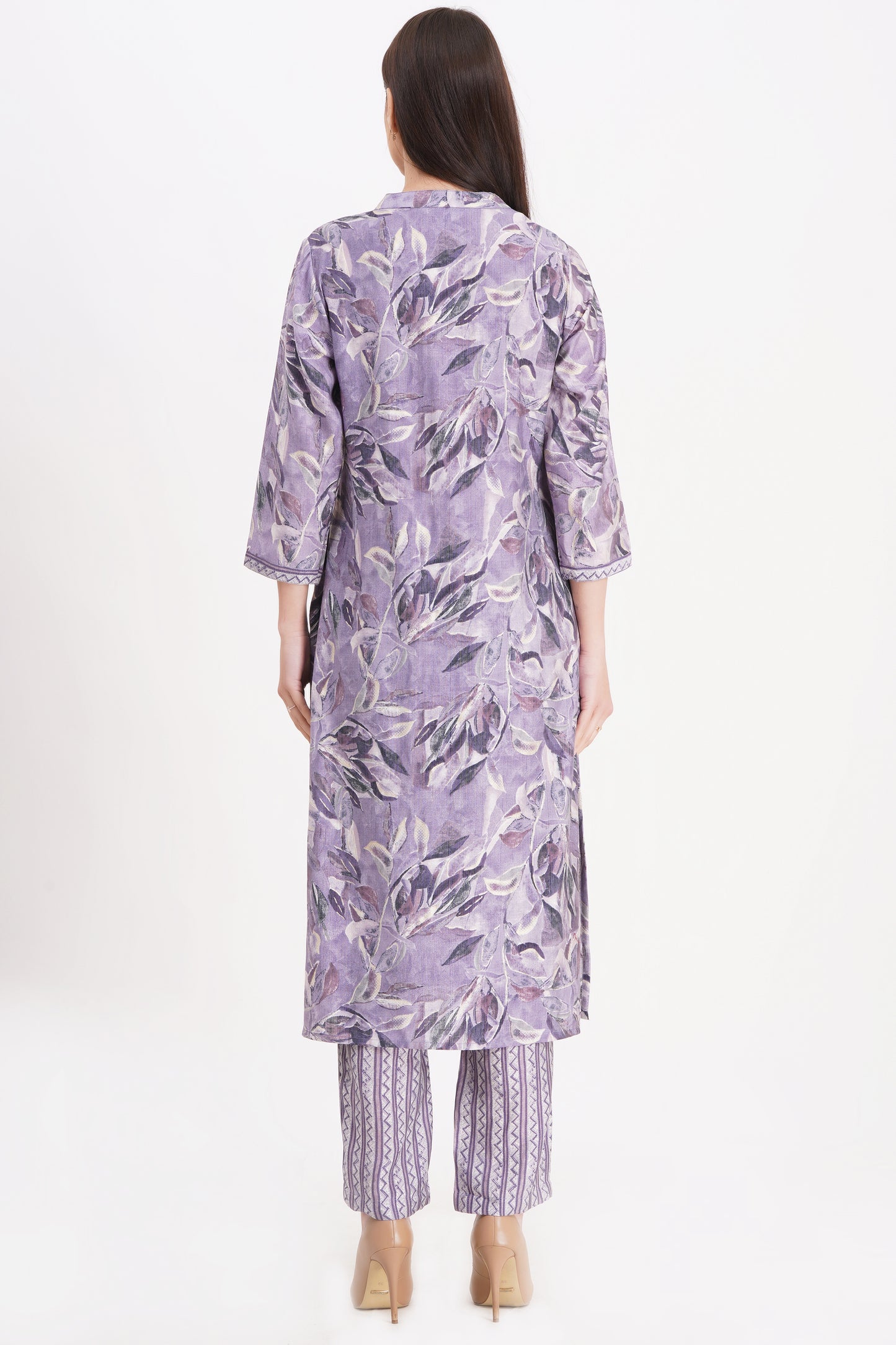Lavender Elegance Kurta Set with Dupatta
