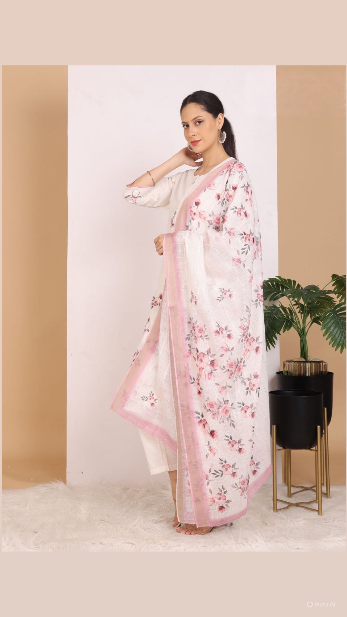 Summer Serenity Pant Set with Dupatta