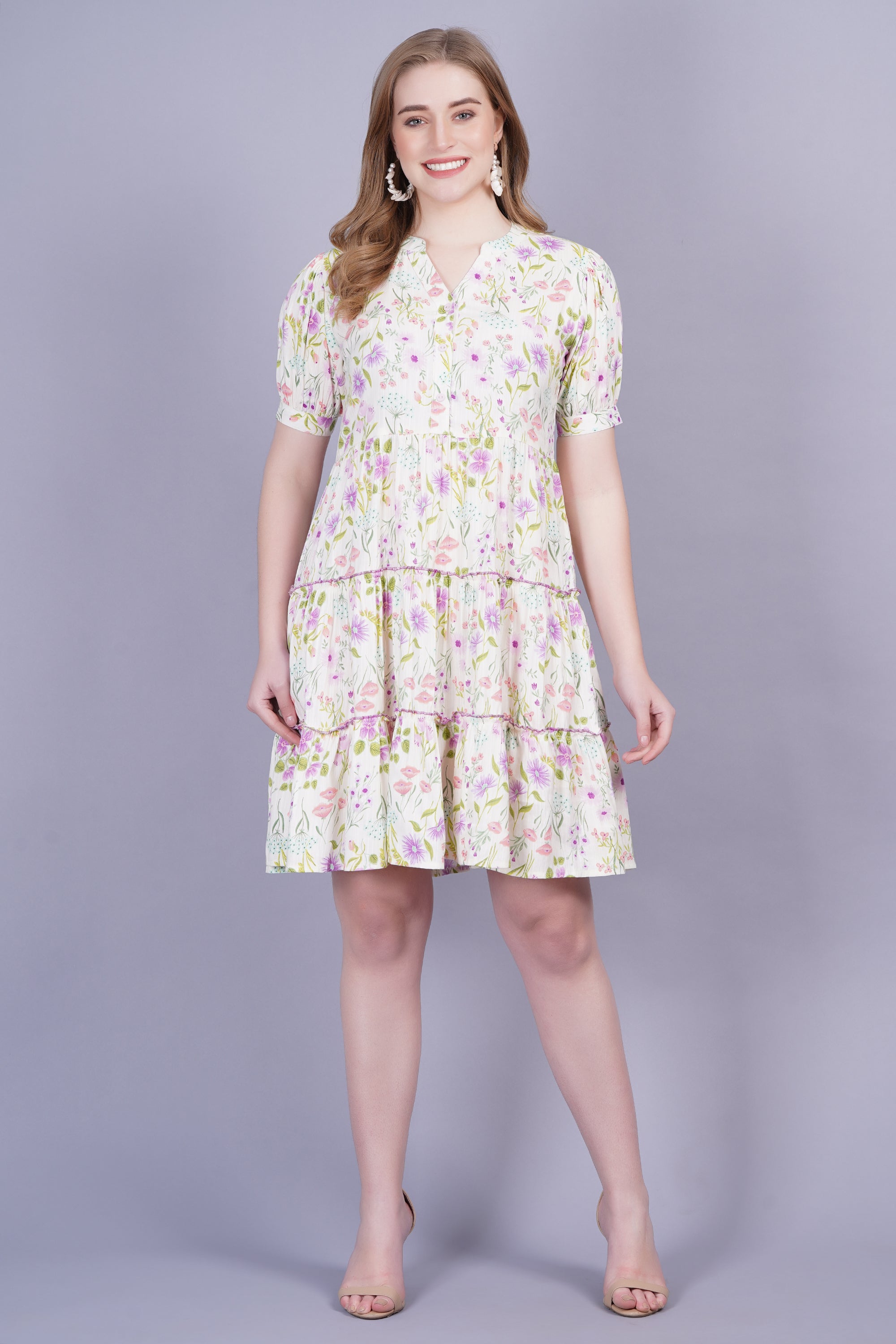 Floral Flared Dress
