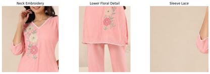 Blush Embroidered Fancy Co-ord Set