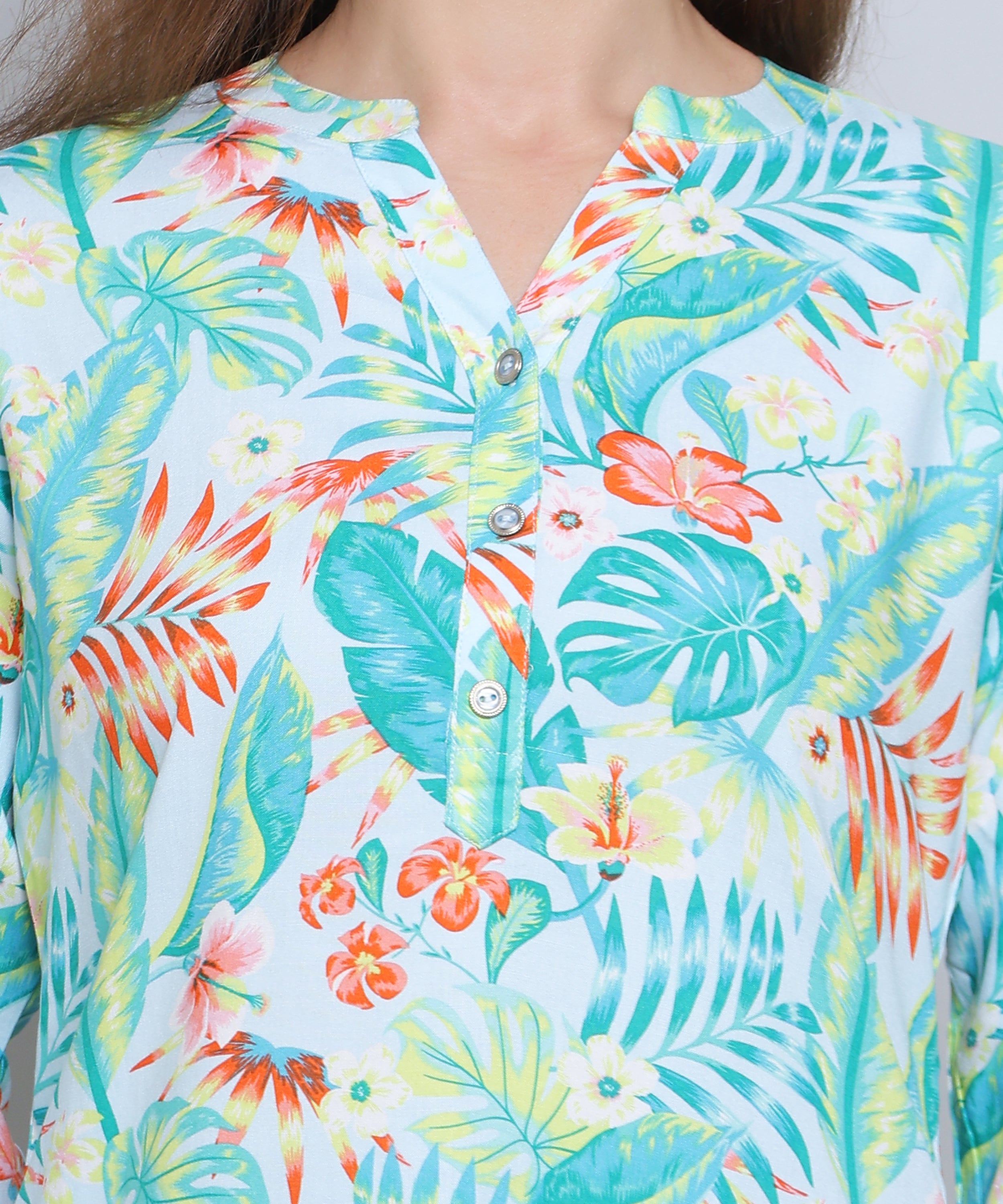 Abstract Line Print Shirt