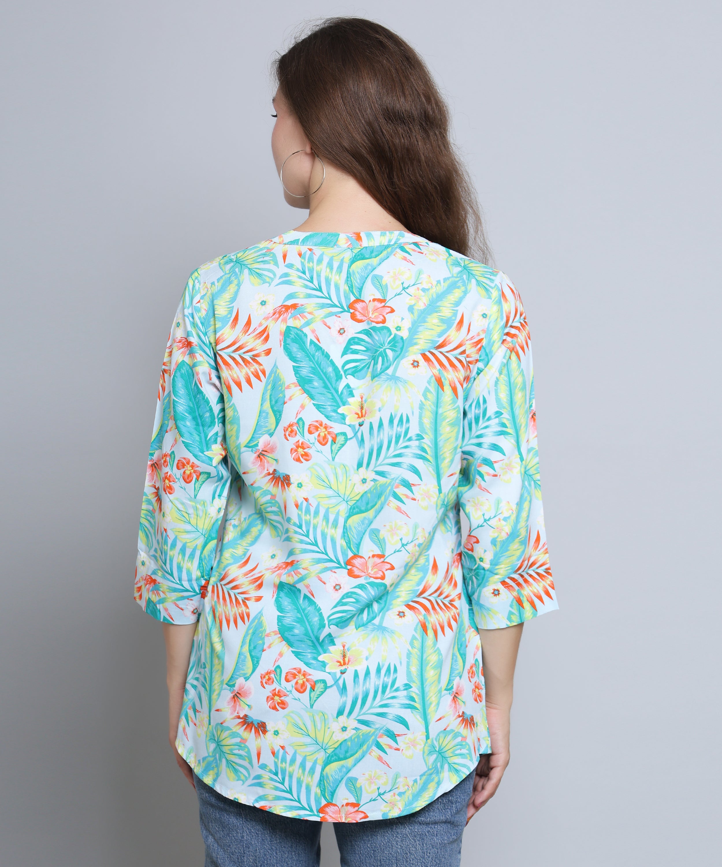Abstract Line Print Shirt