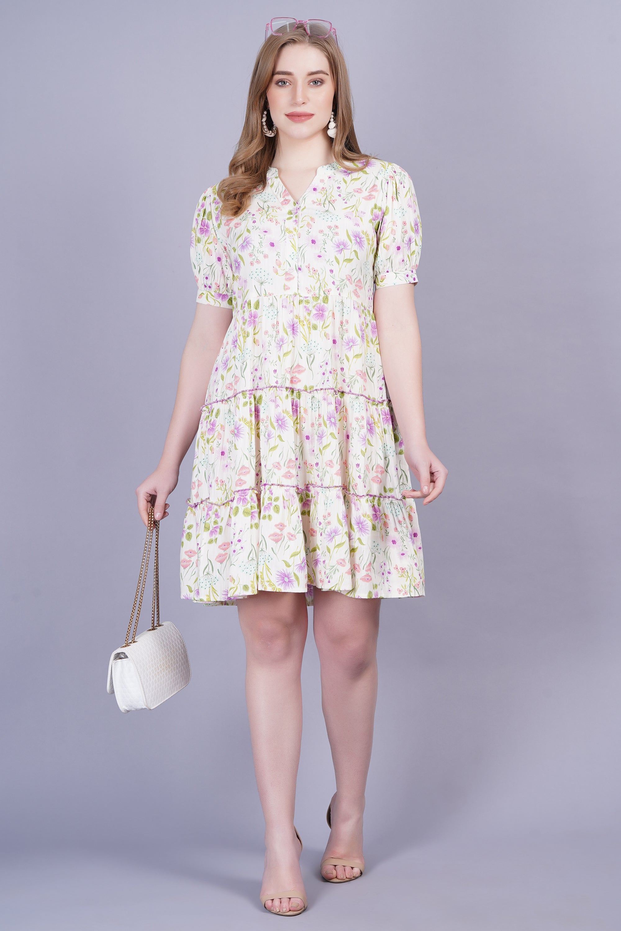 Floral Flared Dress
