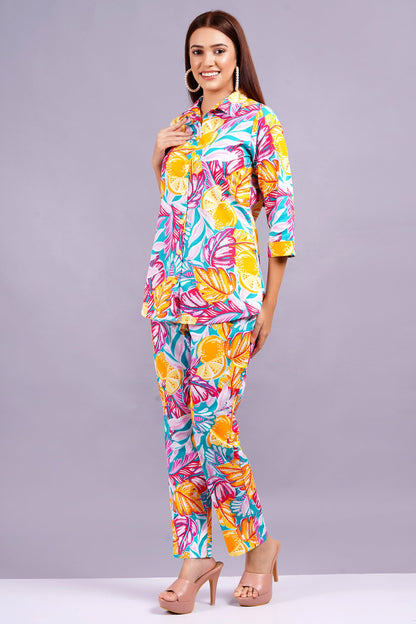 Multicolor Co-Ord Set