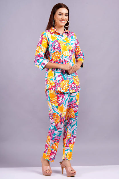 Multicolor Co-Ord Set