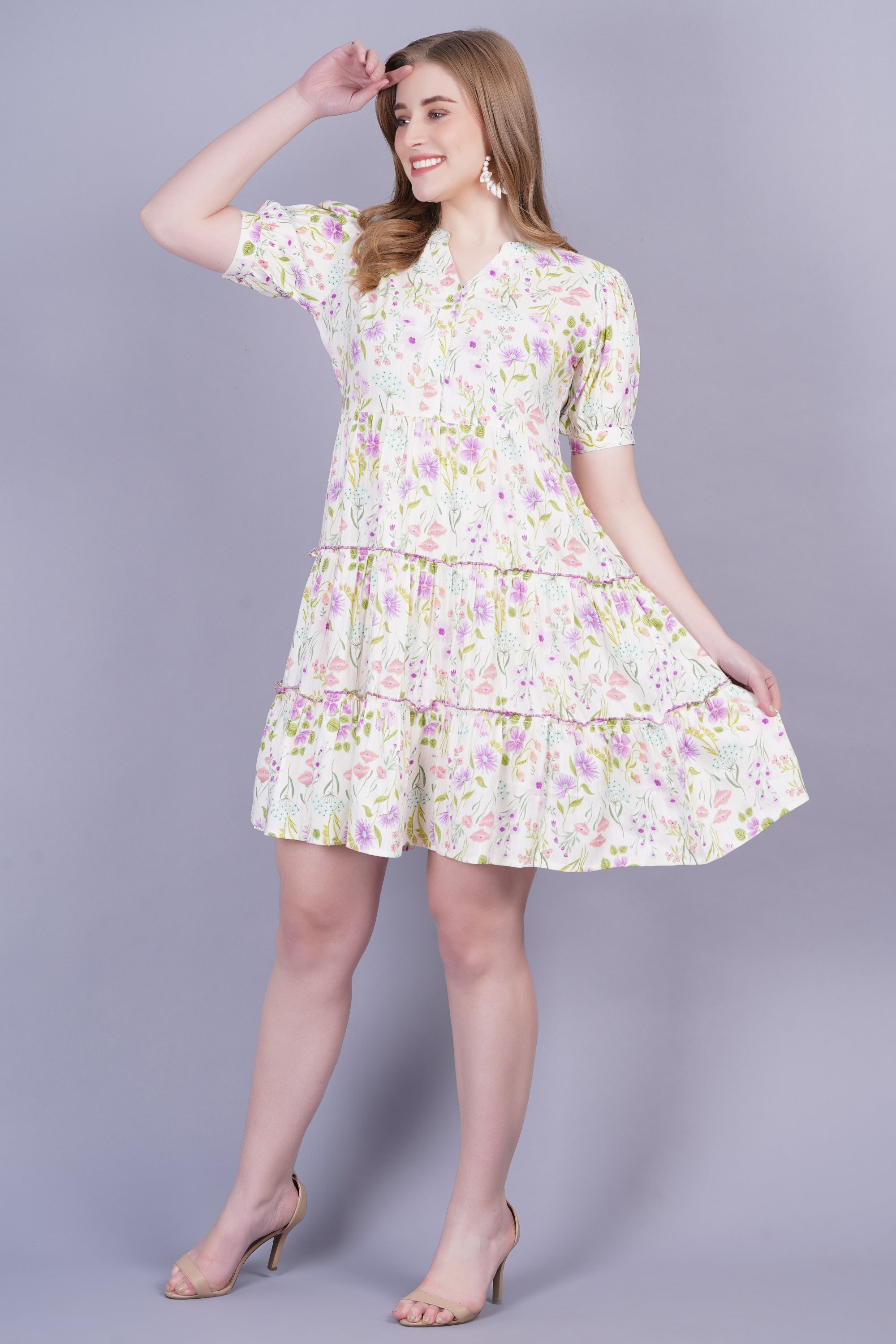 Floral Flared Dress