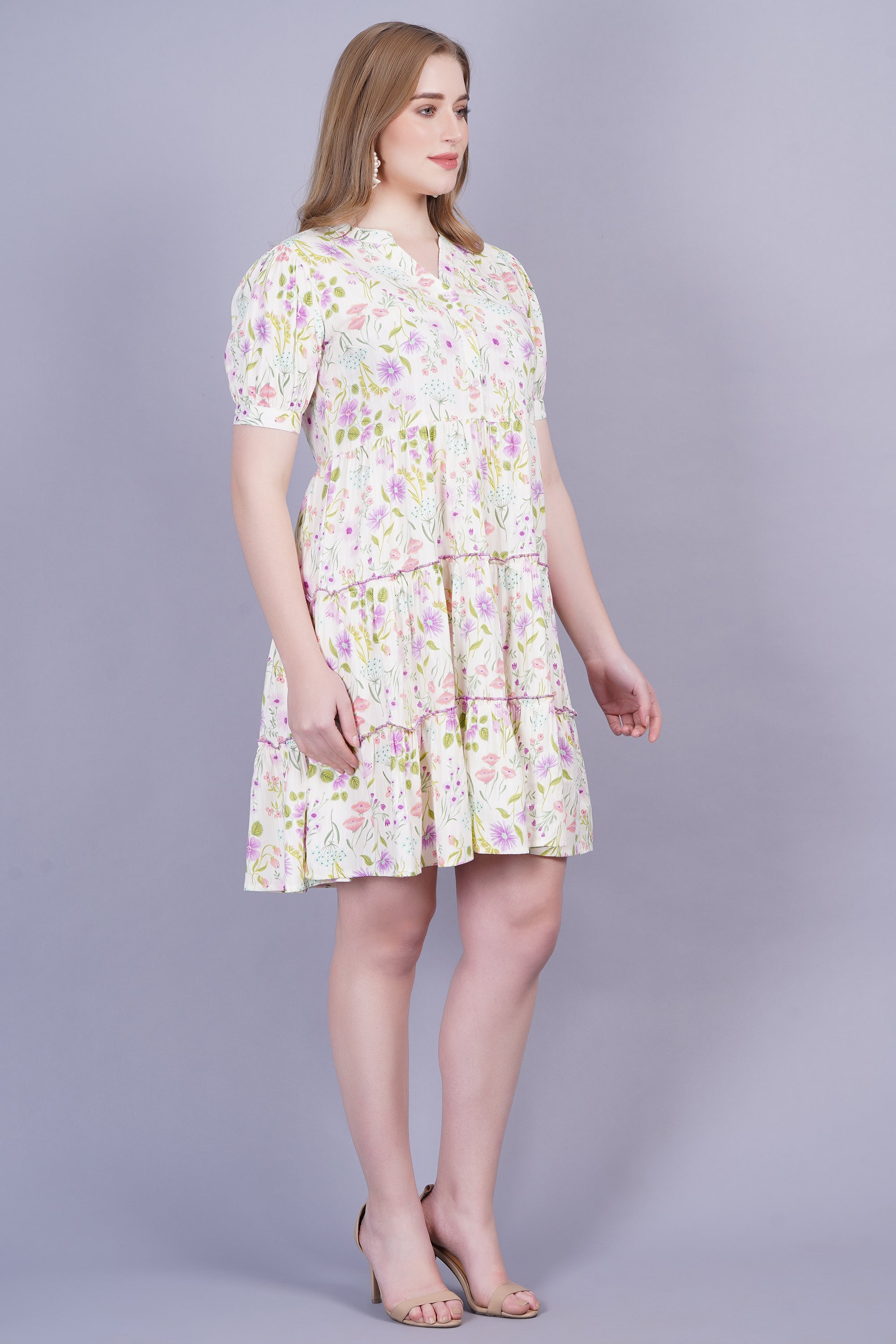 Floral Flared Dress