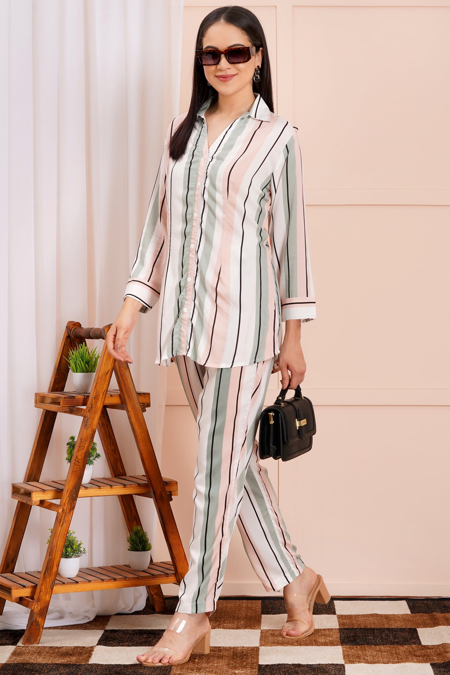 Pastel Pinstripe Co-ord Set