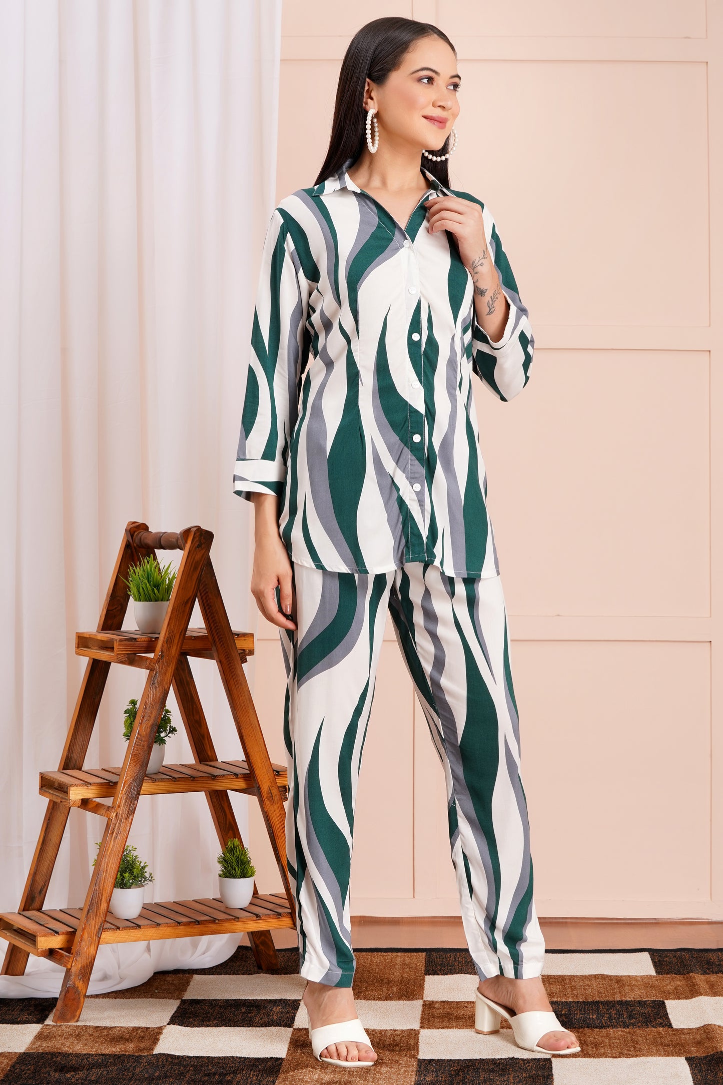 Wavy Wanderer Striped Co-ord Set