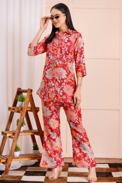 Vibrant Bloom Fancy Co-ord Set
