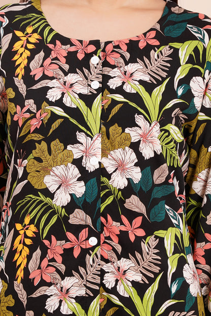 Tropical Floral Long Co-ord Set