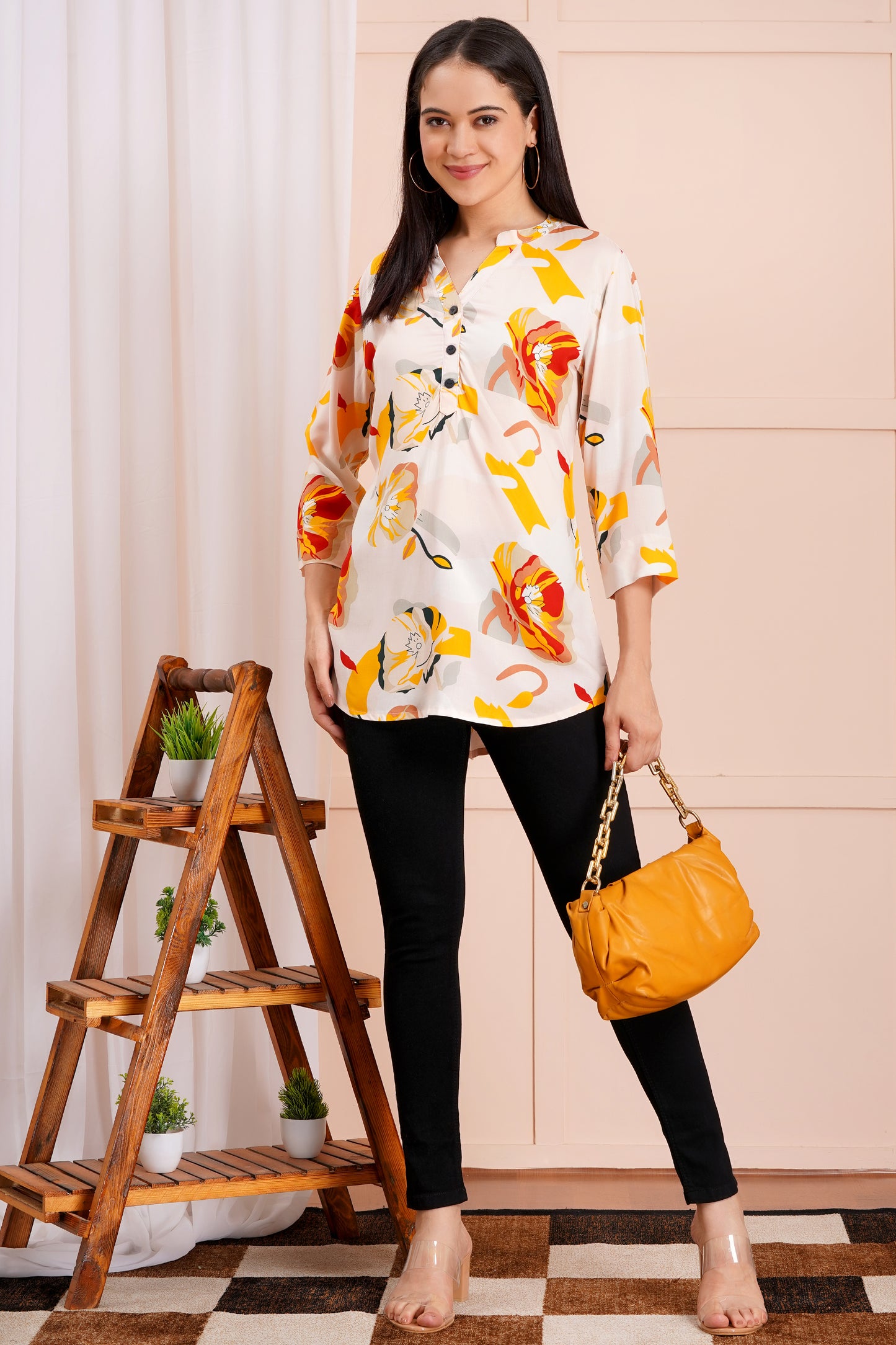 Sunshine Bloom Print Top