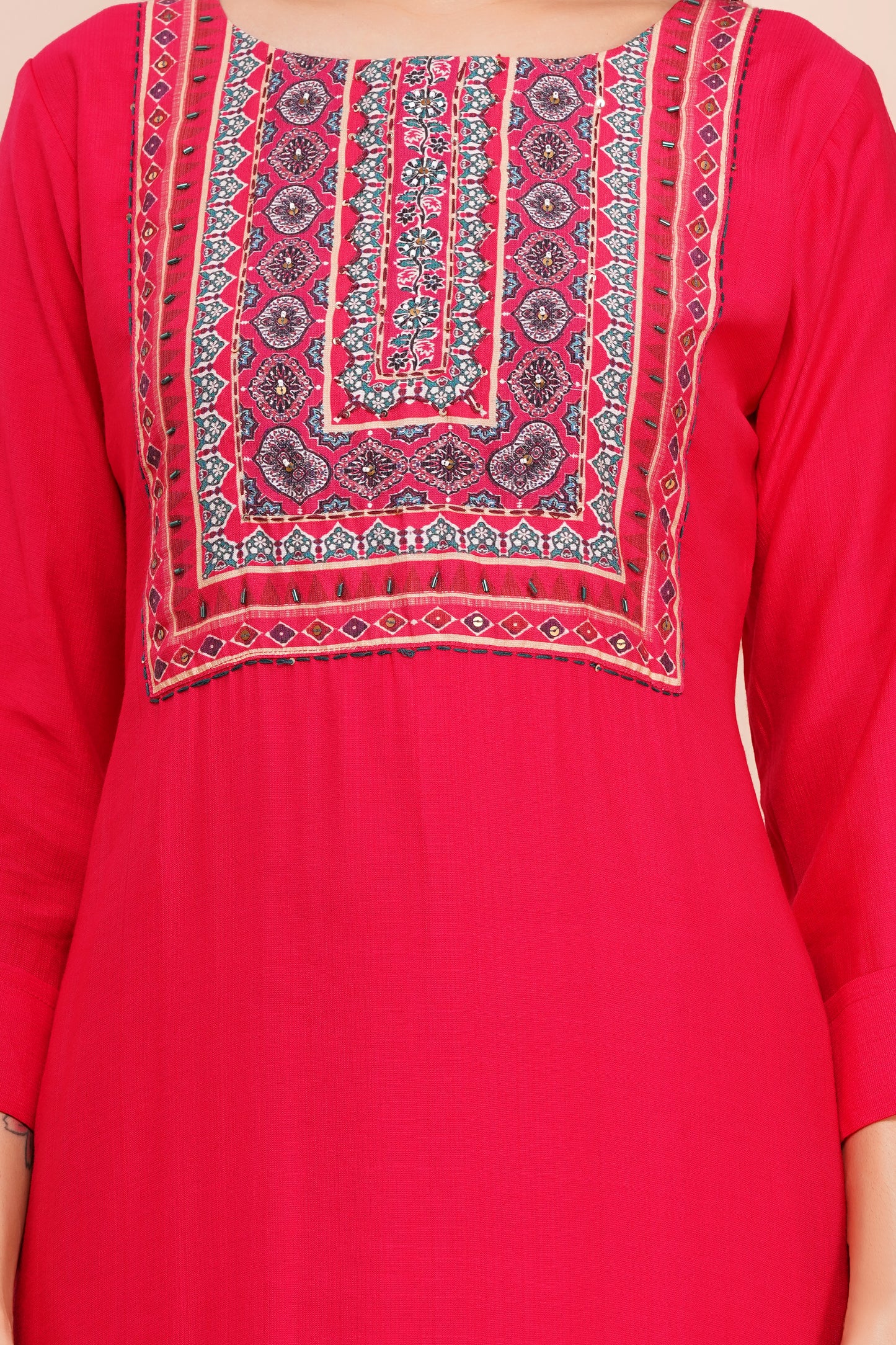 Rouge Rhapsody Pant Set with Dupatta