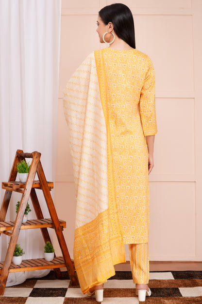 Marigold Muse Pant Set with Dupatta