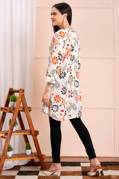 Autumn Bloom Short Kurti