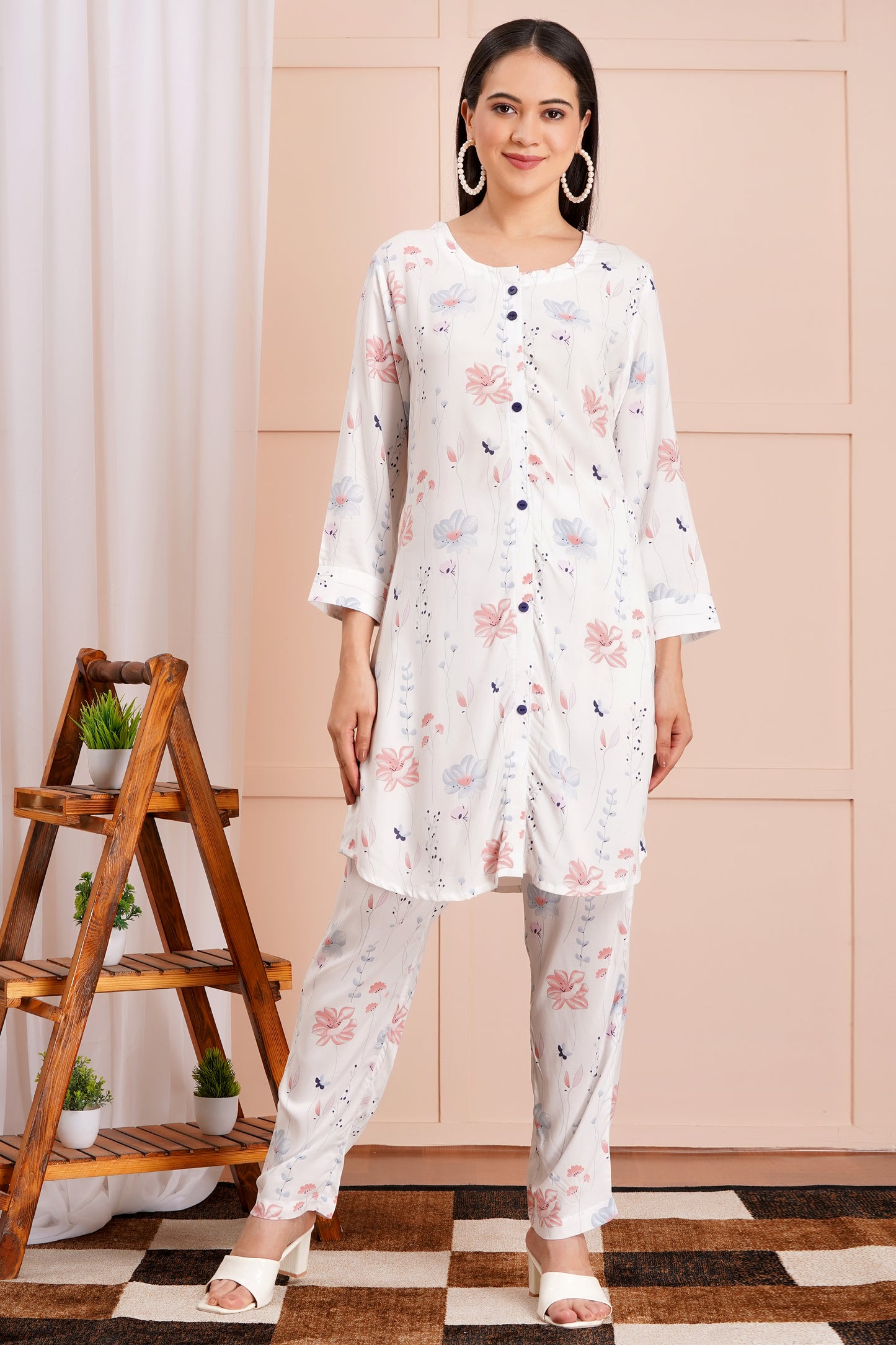 Whimsical Bloom Long Co-ord Set