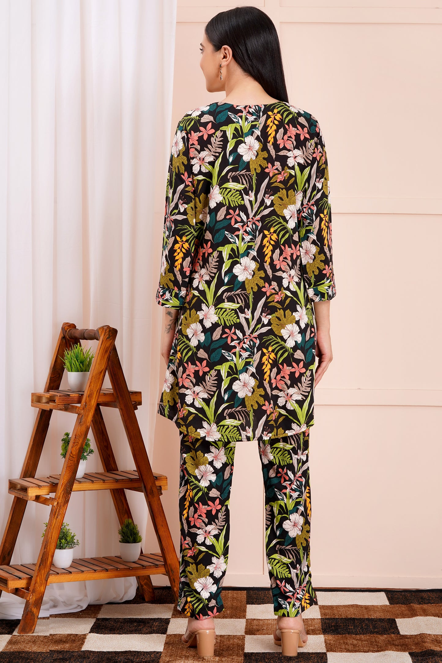 Tropical Floral Long Co-ord Set