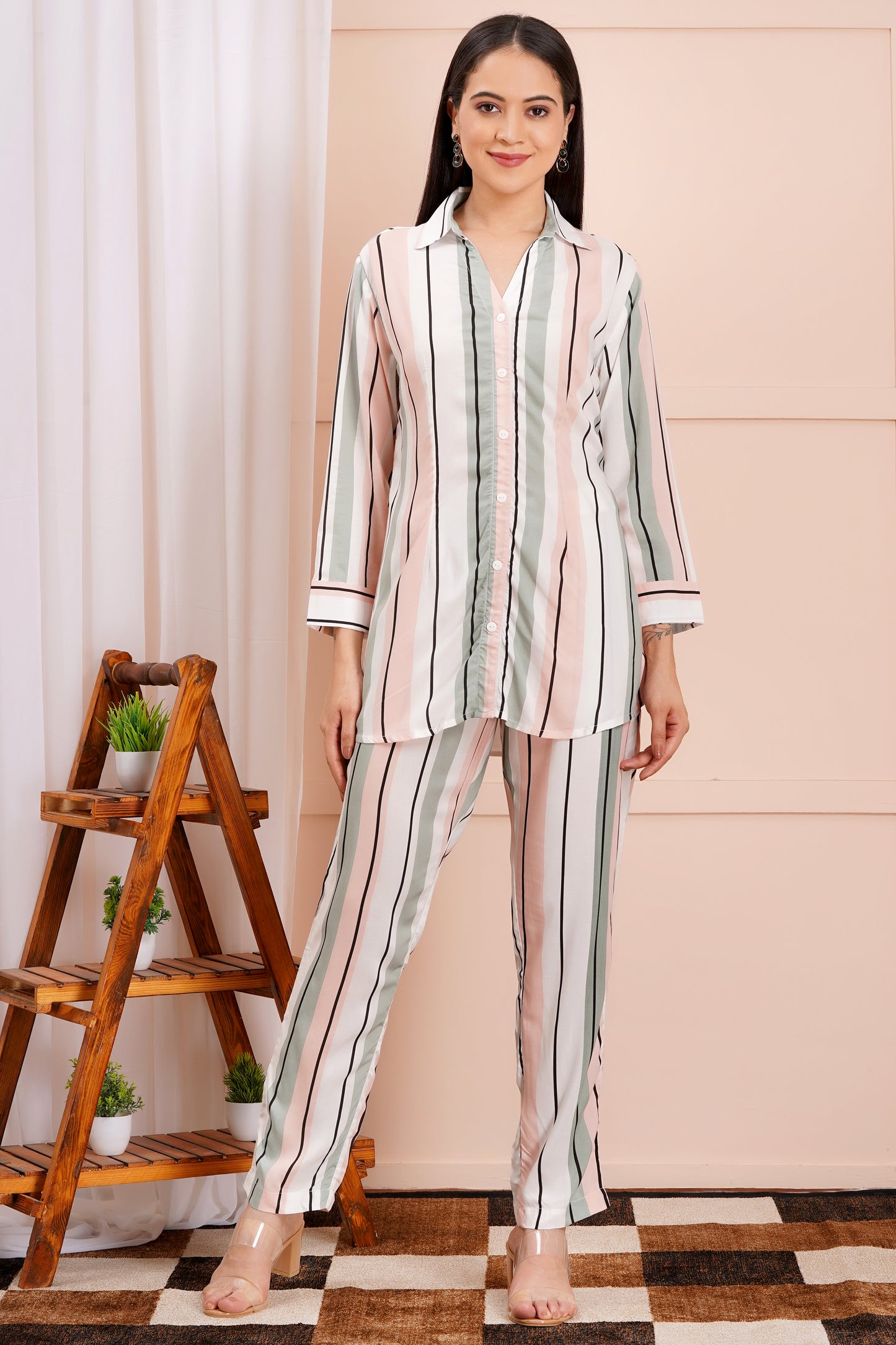 Pastel Pinstripe Co-ord Set