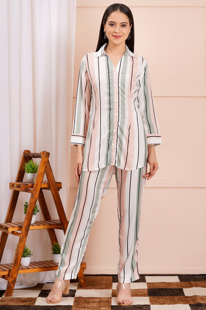 Pastel Pinstripe Co-ord Set