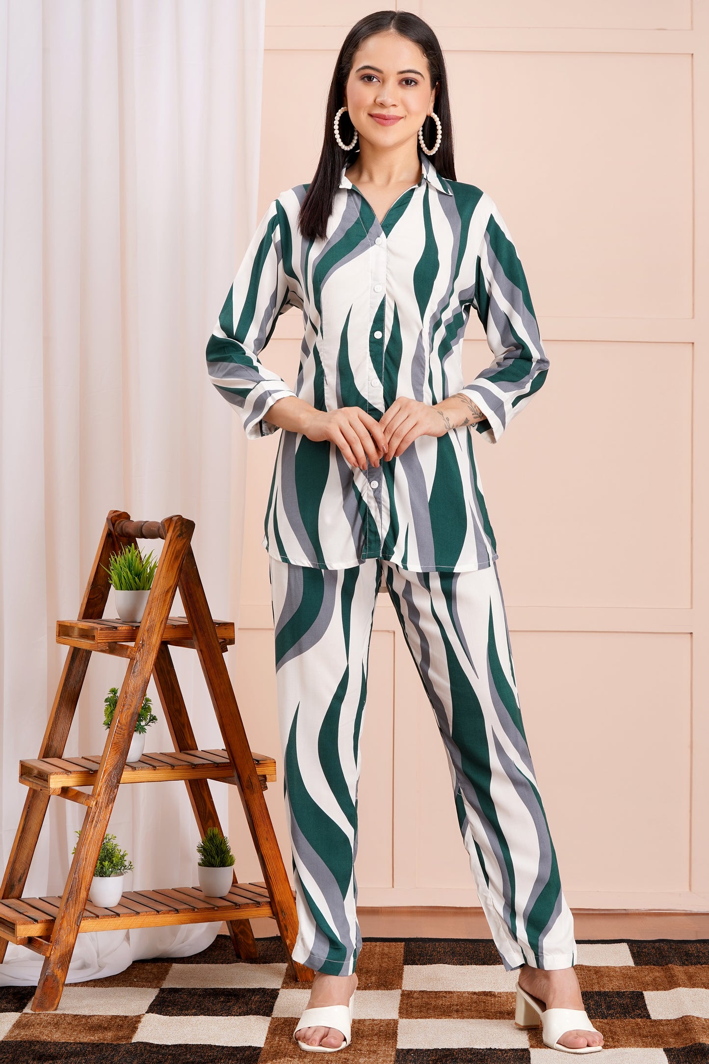 Wavy Wanderer Striped Co-ord Set