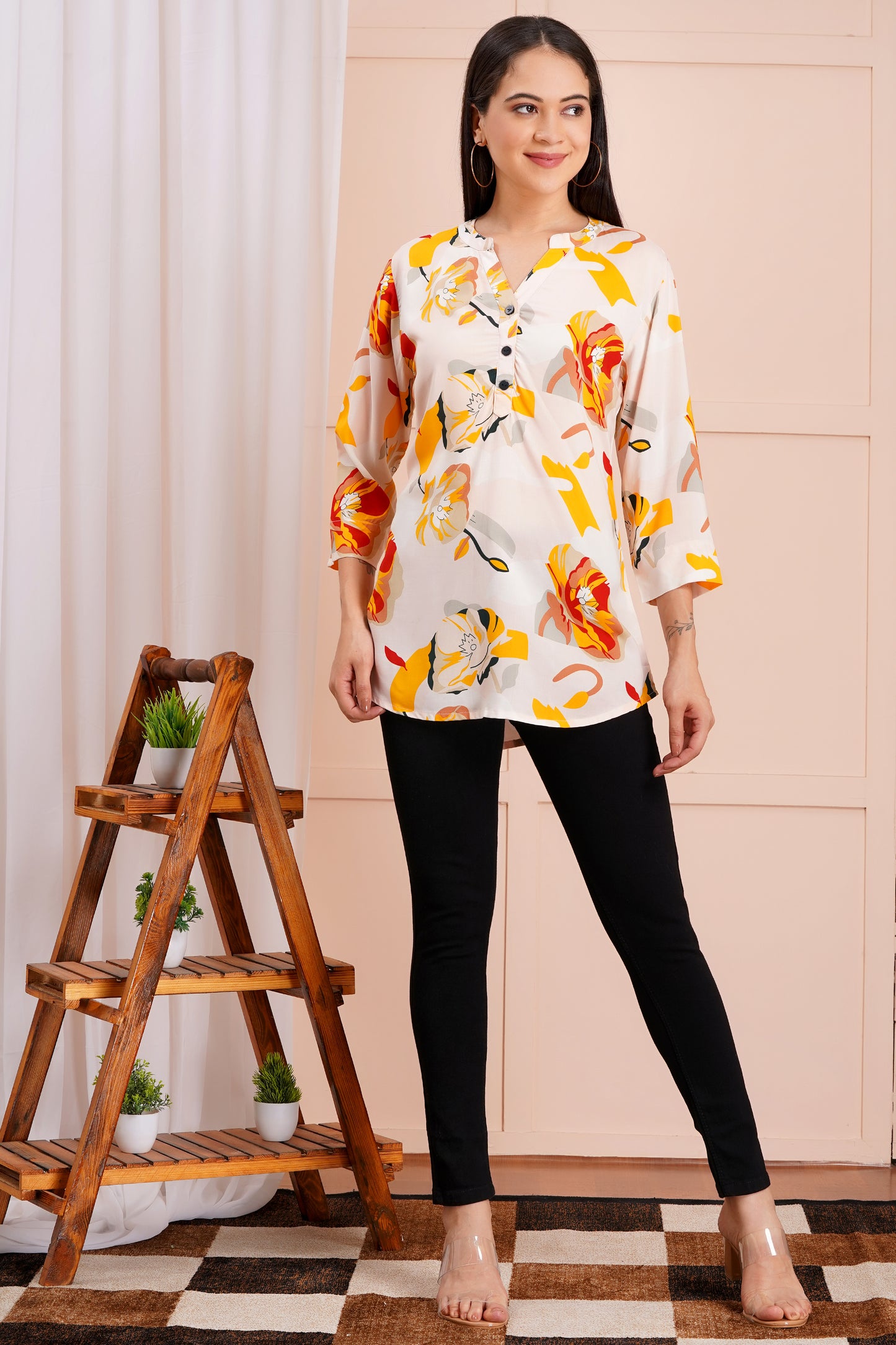 Sunshine Bloom Print Top