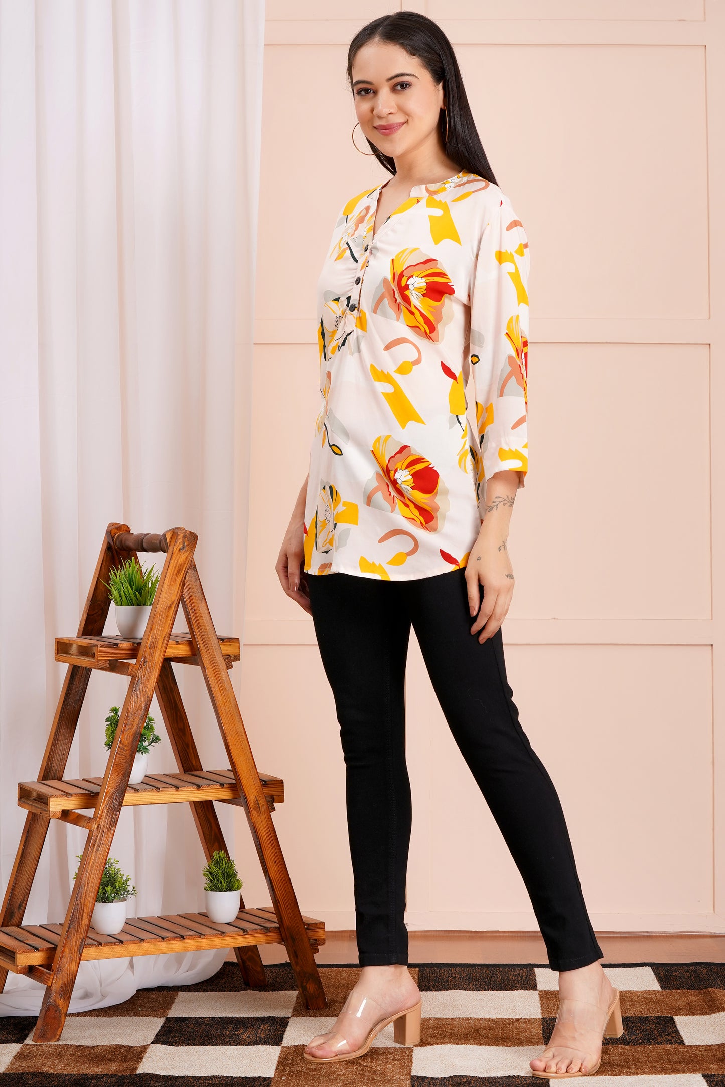 Sunshine Bloom Print Top