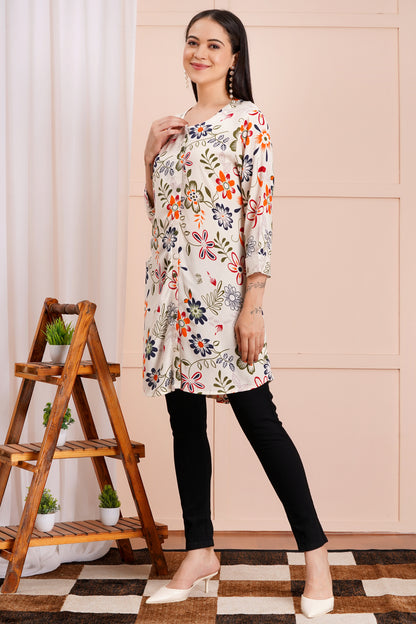 Autumn Bloom Short Kurti