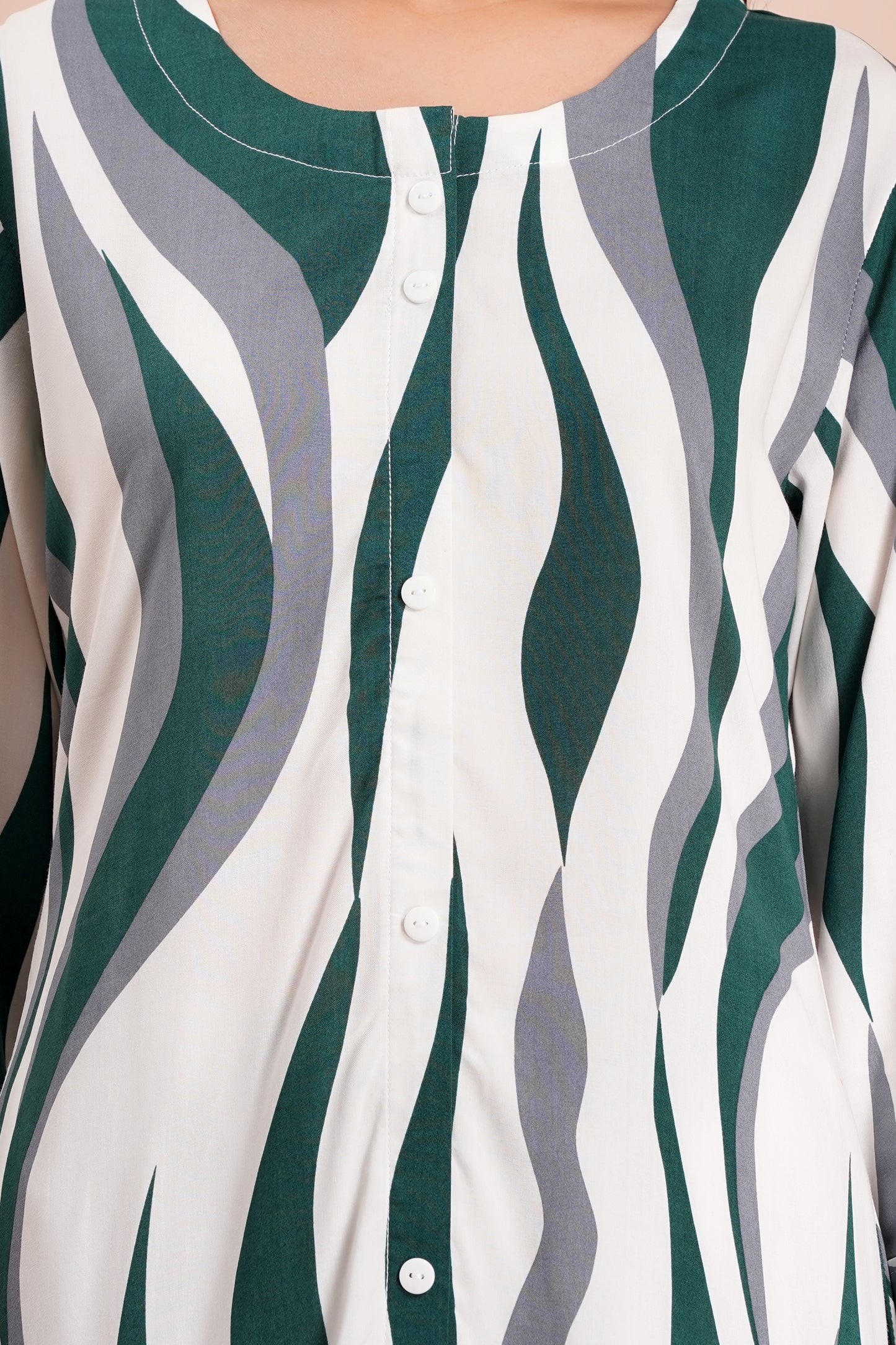 Wavy Wanderer Striped Long Co-ord Set