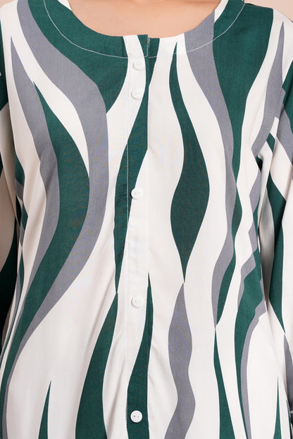 Wavy Wanderer Striped Long Co-ord Set