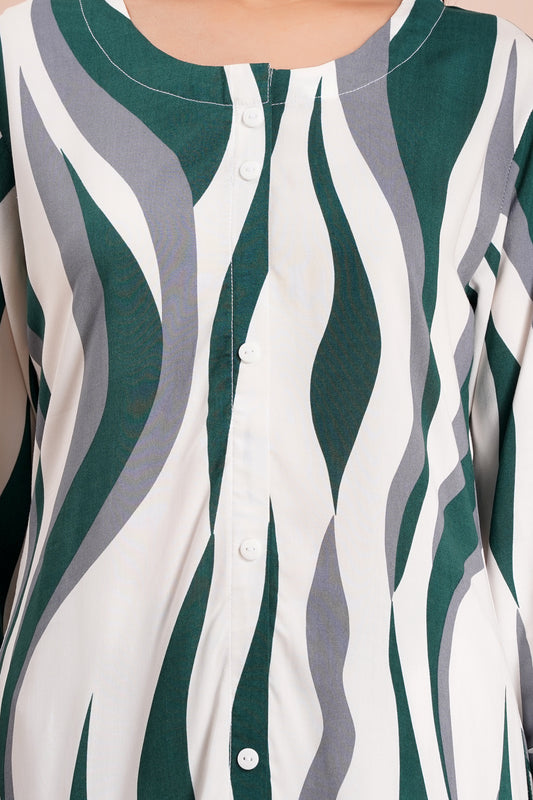 Wavy Wanderer Striped Long Co-ord Set