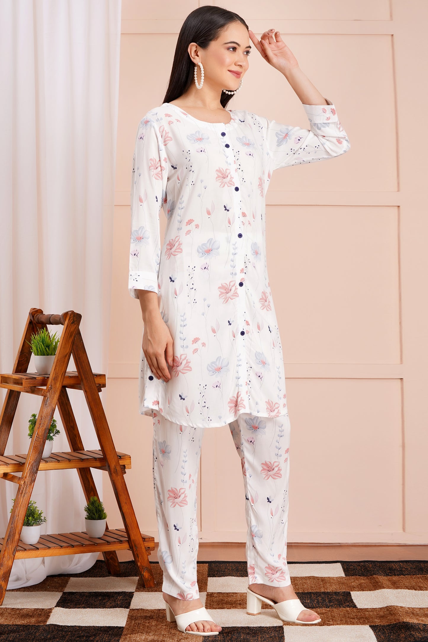 Whimsical Bloom Long Co-ord Set