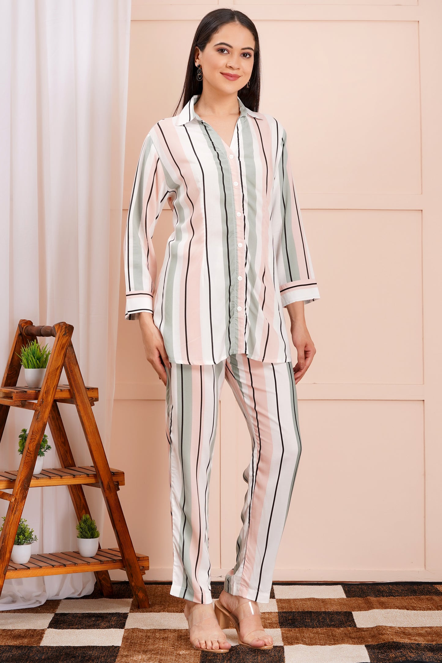Pastel Pinstripe Co-ord Set