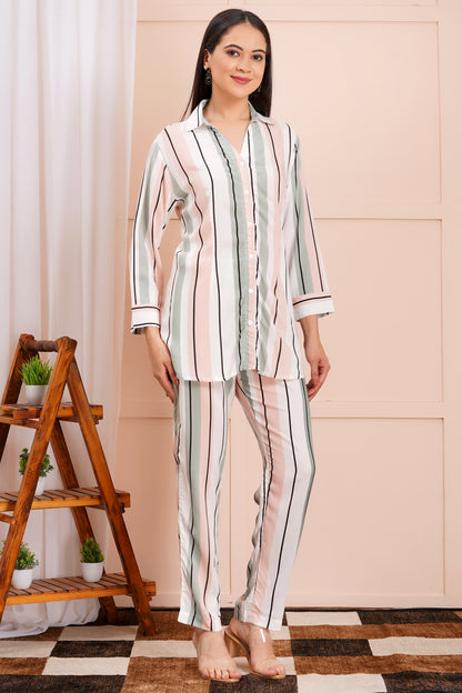 Pastel Pinstripe Co-ord Set