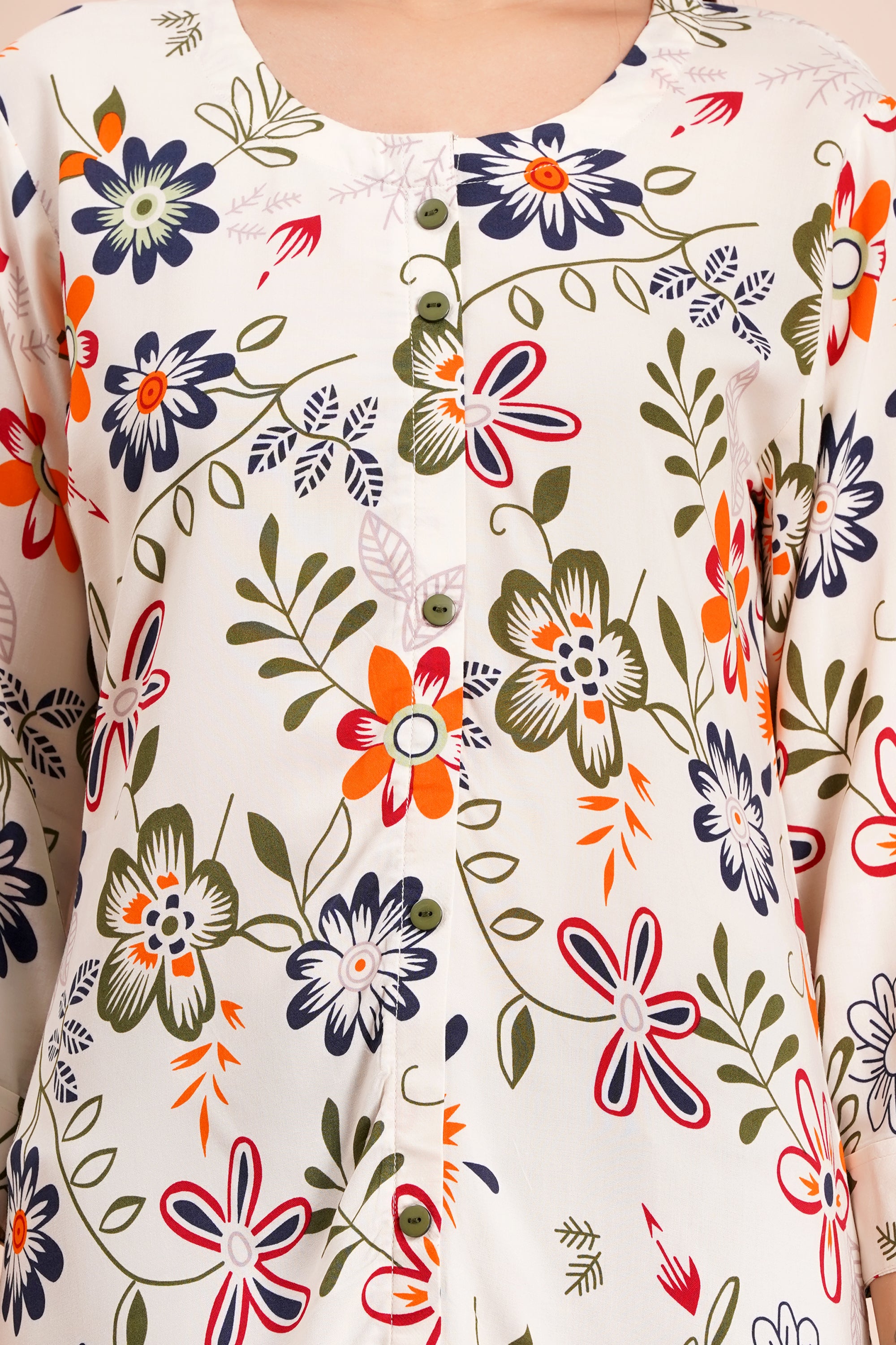 Autumn Bloom Short Kurti