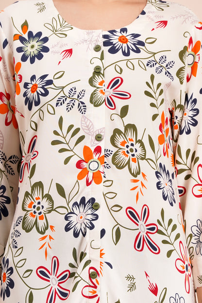 Autumn Bloom Short Kurti