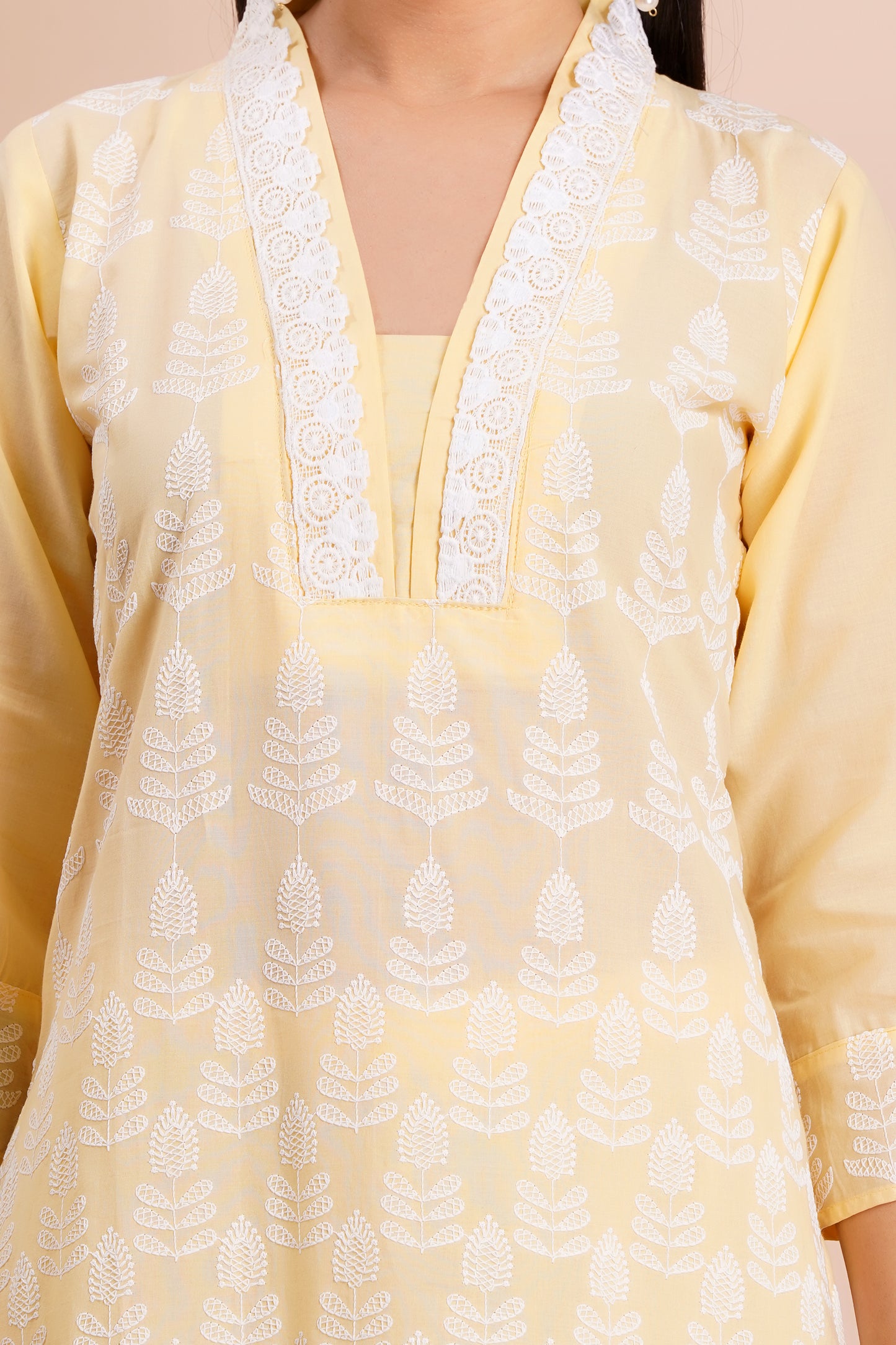 Sunshine Chikankari Co-ord Set