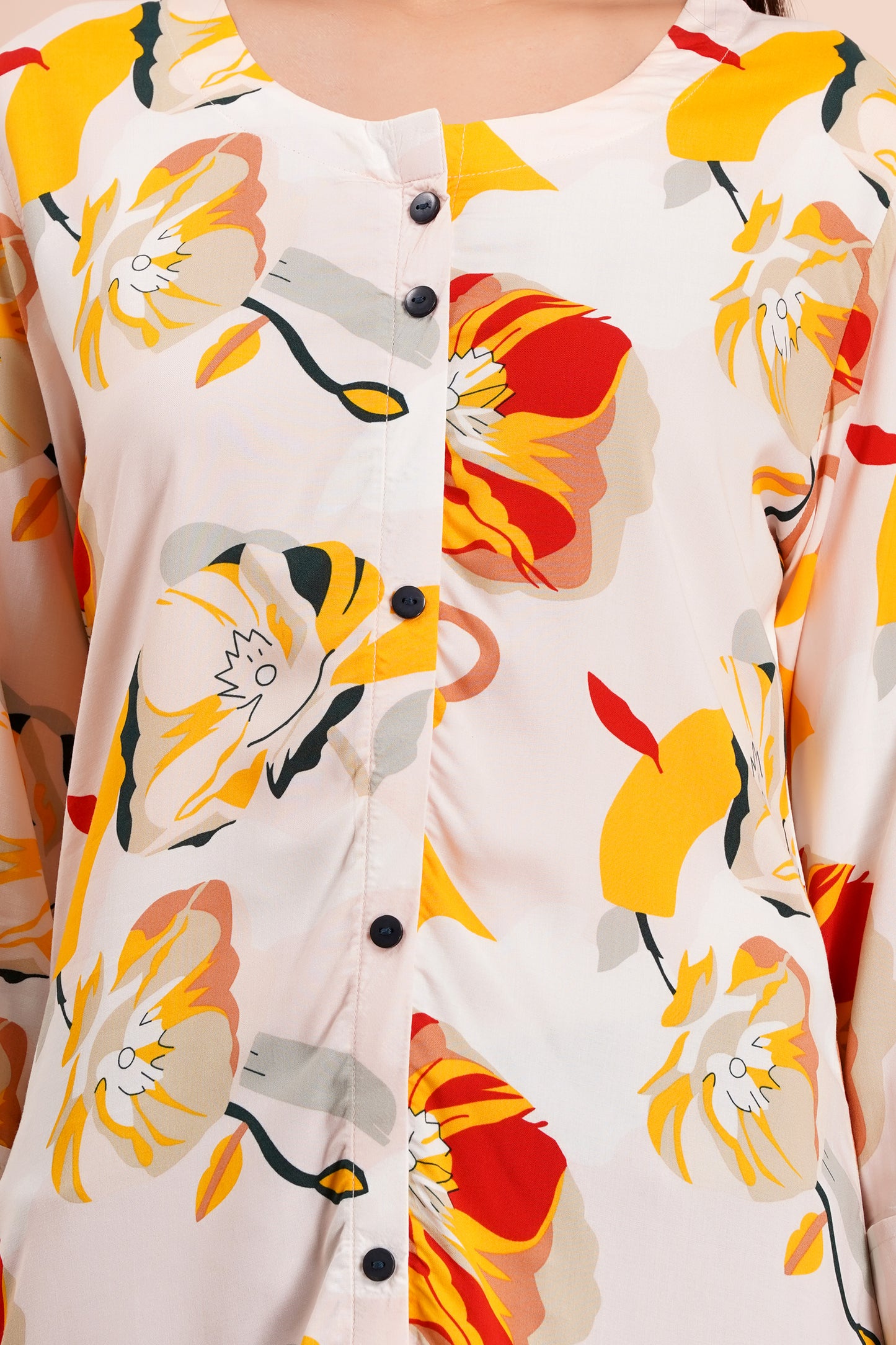 Sunshine Bloom Short Kurti