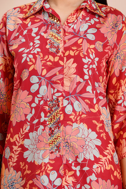 Vibrant Bloom Fancy Co-ord Set