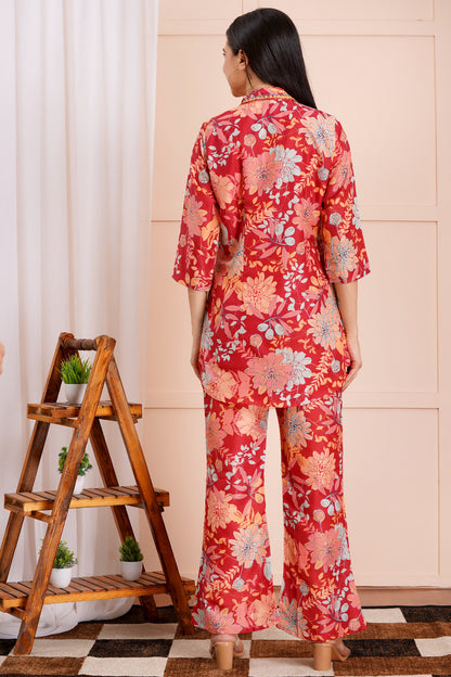Vibrant Bloom Fancy Co-ord Set