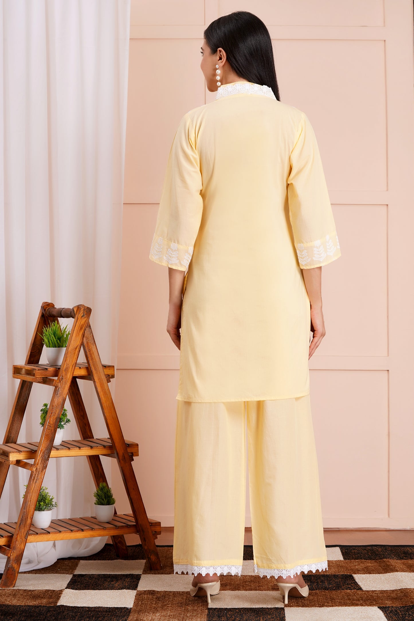 Sunshine Chikankari Co-ord Set