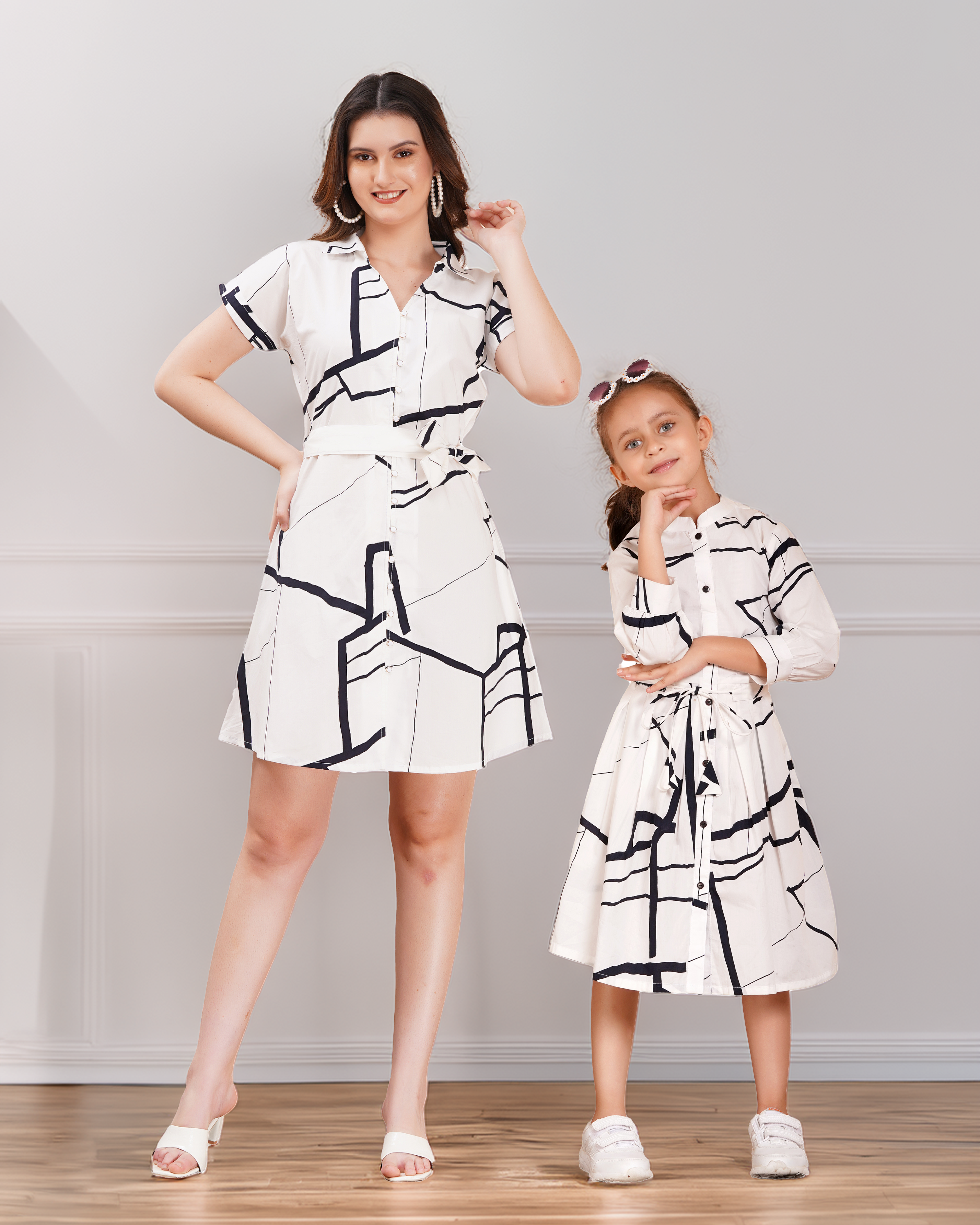 Geometric Chic White Combo