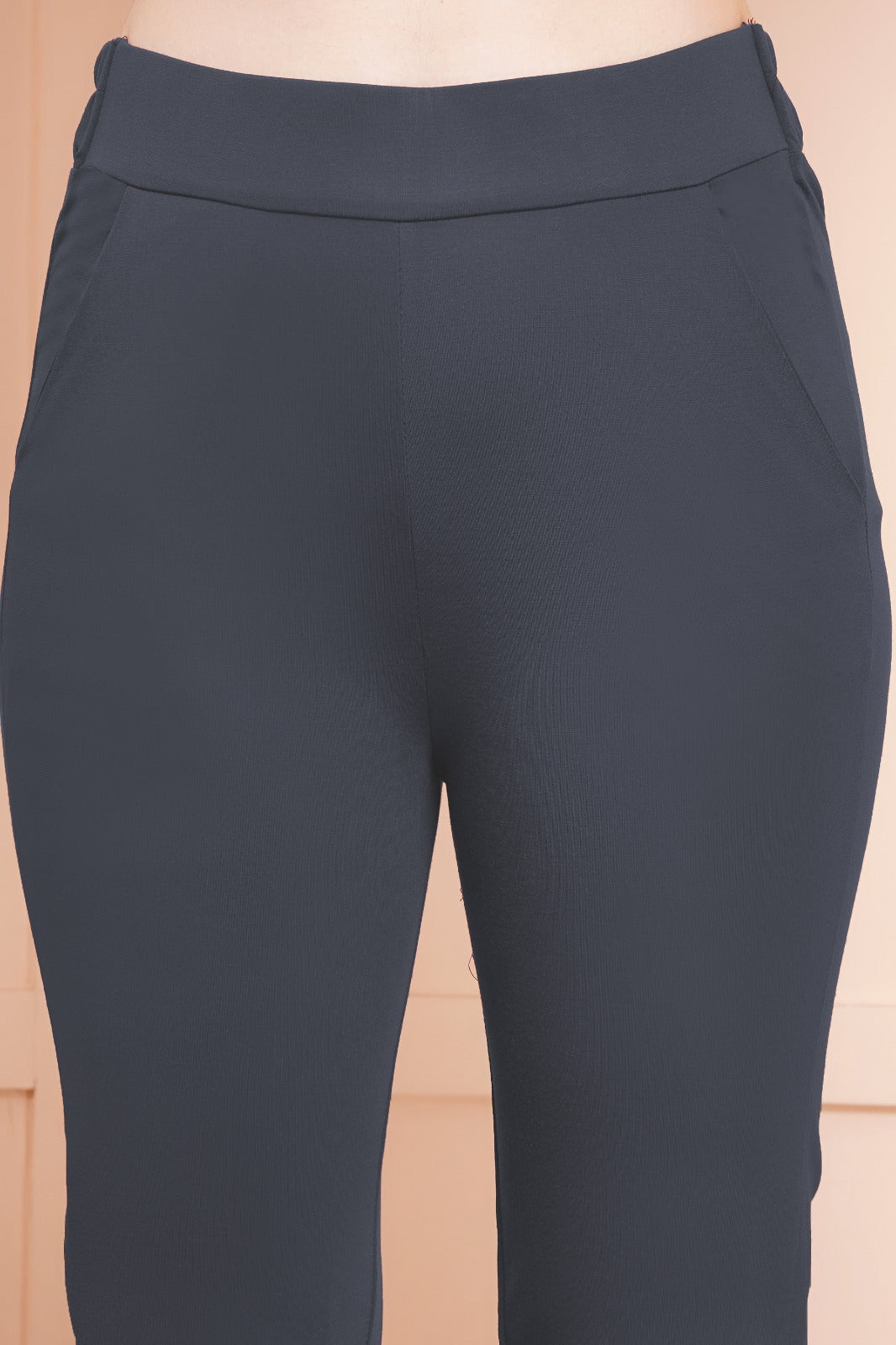 Classic Dark Gray Bell-Bottom Pants