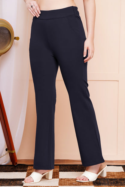 Classic Navy Bell-Bottom Pants