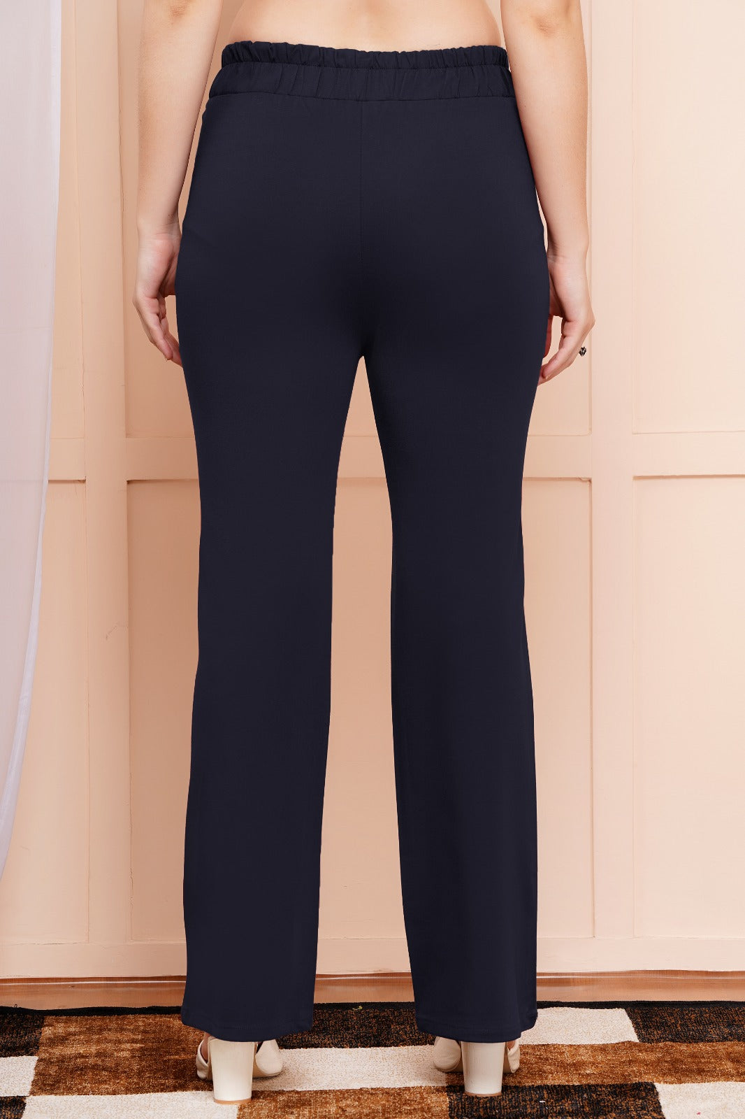 Classic Navy Bell-Bottom Pants