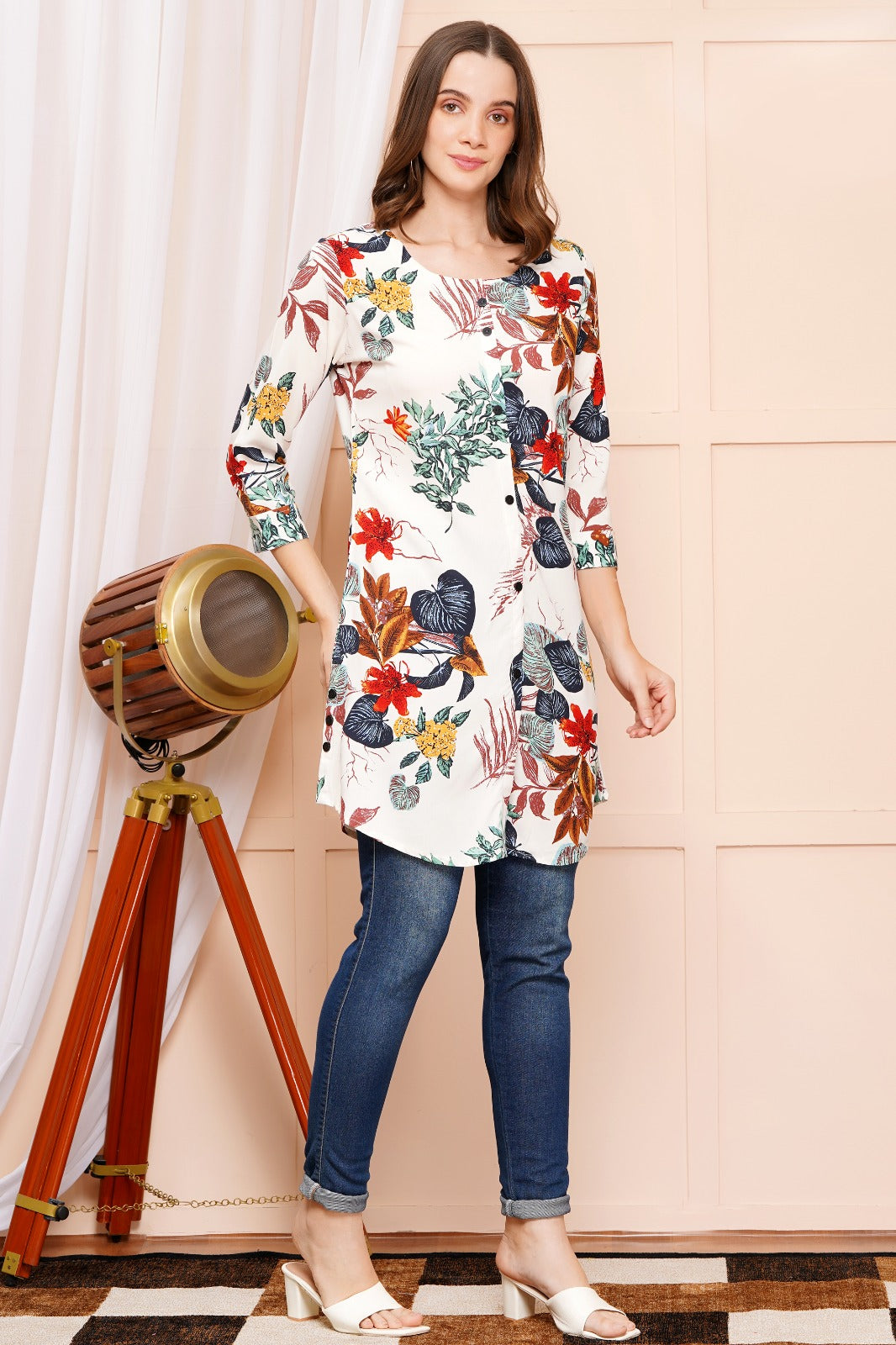 Botanical Bliss Short Kurti