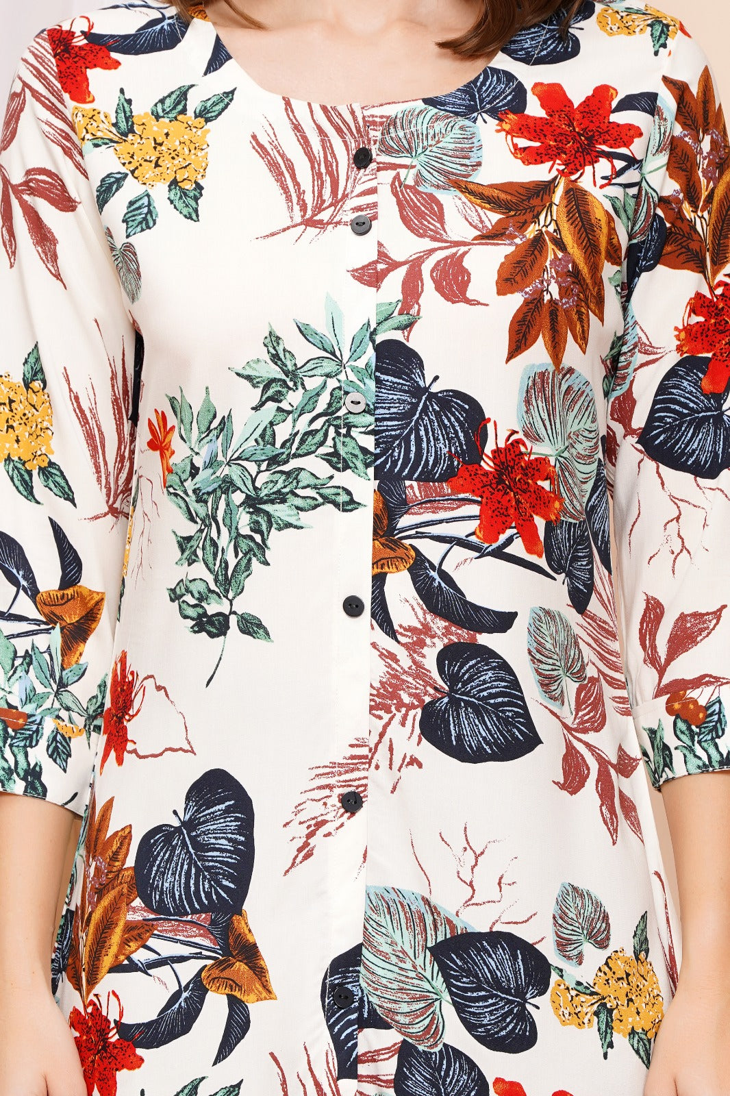 Botanical Bliss Short Kurti