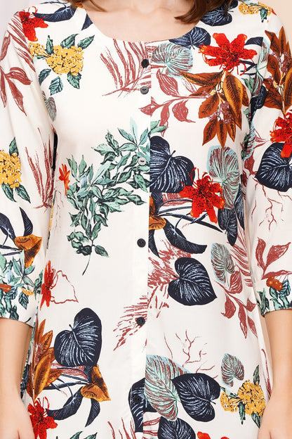 Botanical Bliss Short Kurti